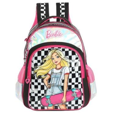 Imagem de Mochila De Costas Escolar Infantil Barbie Estampa em Gel - Luxcel, Pre