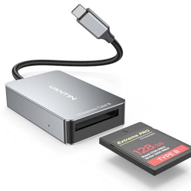 Imagem de UANTIN Leitor de cartão CFexpress tipo B com USB C 3.2 Gen 2 10Gbps [revestimento de alumínio e trançado de nylon] Adaptador USB C de alta velocidade tipo B CF Expree compatível com Windows/Mac/Linux