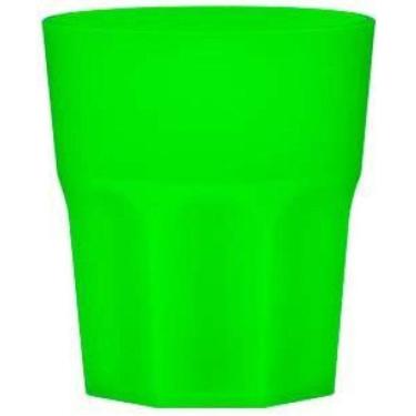 Imagem de Kit 2 Copos Mini Roma Verde Neon 300Ml Plástico Premium