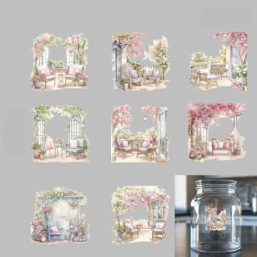 Imagem de Um pacote de 5 adesivos de cristal aleatórios (8 padrões cada) - Conjunto de presente de Natal para Natal, Halloween, aniversários | Adesivos fofos para laptops, garrafas de água