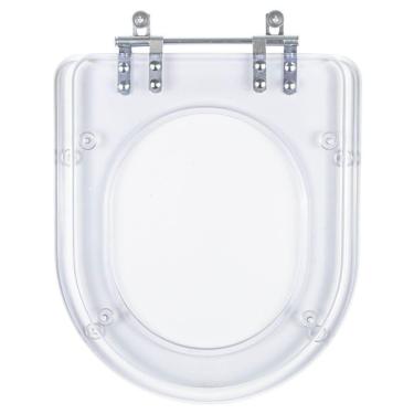 Imagem de Assento Sanitario Poliester Carrara Transparente Para Vaso Deca
