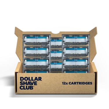 Imagem de Cartuchos de recarga Razor Dollar Shave Club de 6 lâminas, 12 unidades