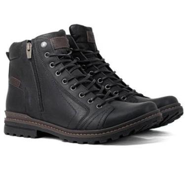 Imagem de Bota Masculina Freeway Absolut Couro Legítimo Coturno Militar Com Zíper FWABSOLUT13156-Masculino
