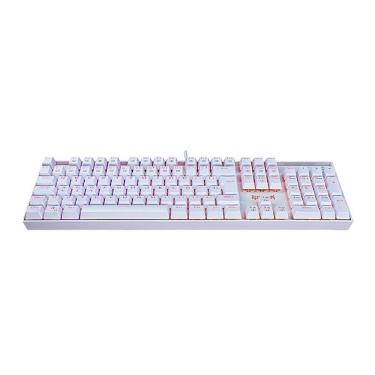 Imagem de Teclado Mecânico Gamer Redragon Mitra Branco Rgb Switch