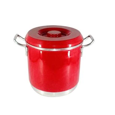 Imagem de Caldeirão Hotel Com Alça Alumínio Vermelho 10 Litros