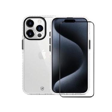 Imagem de Kit Capa Urus Branca e Película Ultra Safe para iPhone 15 Pro - Gshield