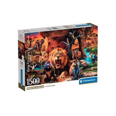 Imagem de Puzzle 1500 Peças Tribo Selvagem - Clementoni 31722
