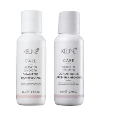 Imagem de Keune Kit Shampoo e Condicionador Keratin Smooth 80ml