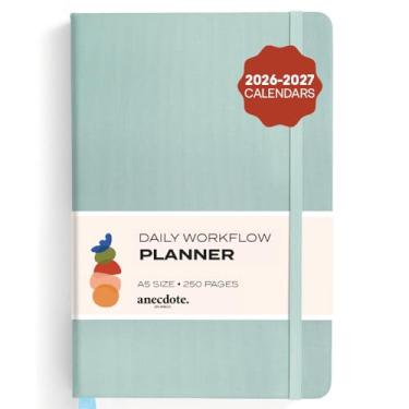 Imagem de Agenda Anedota 2026: um planejador mensal, semanal e diário 2026 para planejar seu sucesso - capa dura tamanho A5, comece a qualquer momento e alcance seus objetivos - azul holandês