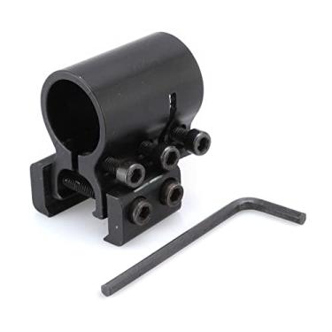 Imagem de 2 unidades de 2,54 cm para lanterna tubo barril tubo braçadeira adaptador suporte de mira, anel universal para mira a laser para montagem com chave sextavada