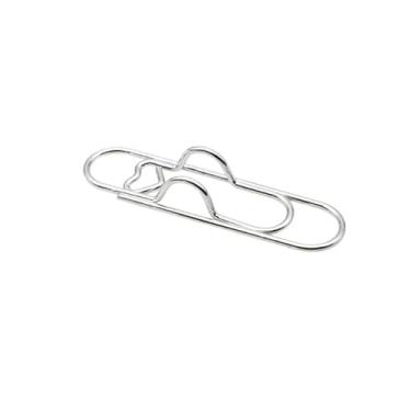 Imagem de Suporte de caneta com clipe de papel criativo em forma de coração, simples e portátil, acessório para notebook