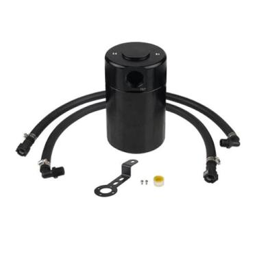 Imagem de Kit de Lata Captura Óleo Tanques Reservatório Separador Liga Leve Acessórios Modificação Carro com Separação Eficiente Vapores para Manutenção do Longevidade e Instalação Fácil