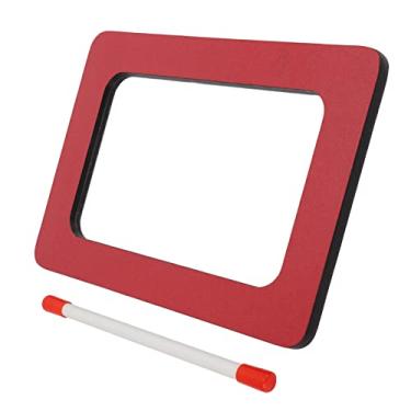 Imagem de SPYMINNPOO Tambor de Mão Com Som Doce, Placa Comprimida, Pele Vermelha, Instrumento de Percussão para Crianças, Brinquedo (tambor retangular)