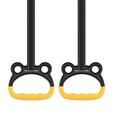 Imagem de Anéis de Ginástica Balanços Fitness Mão para Meninos Meninas Crianças Barras Tração Treinamento na Academia Até 250KG In