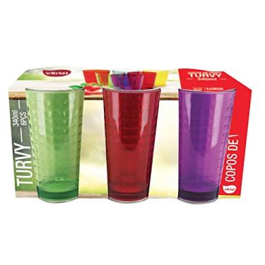 Imagem de Tuut, Linha Vidros, Jogo com 6 Copos Turvy, 340ml, Sortido