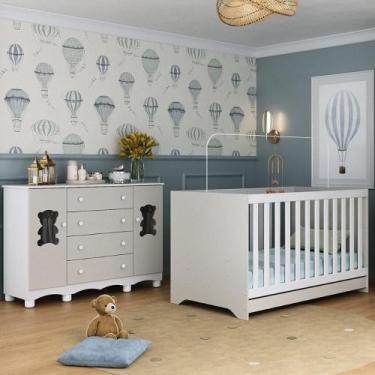 Imagem de Berço Americano 3 em 1 com Cômoda 2 Portas 4 Gavetas Ternura Multimóve