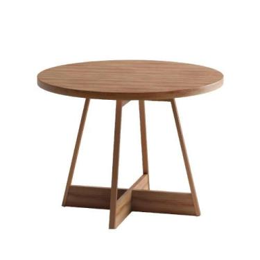 Imagem de Mesa De Jantar Redonda 1 M átria 1594 Carraro Nogal/rose - MÓVEIS CARR