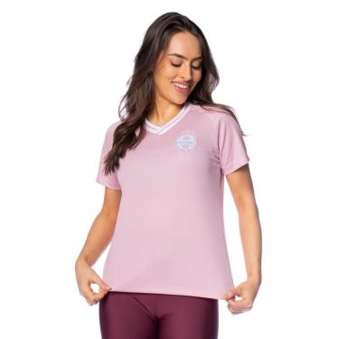 Imagem de Camiseta Feminina Betel Grêmio Outubro Rosa II Rosa/Azul-Feminino