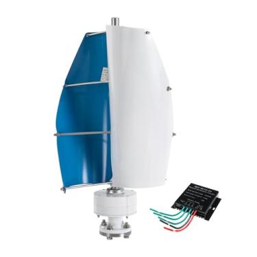 Imagem de AISINILALAO Turbina Eólica de Eixo Vertical Maglev Permanente 9000W 12V 24V 48V 220V com Controlador para Iluminação Exterior de Jardim e Rua (Azul),12v