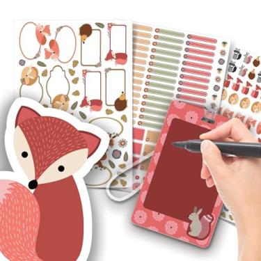 Imagem de Etiqueta Escolar Menina com TAG + Caneta (Raposinha, Etiquetas + 1 TAG de Mochila)