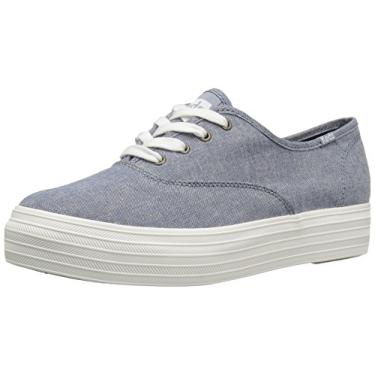 Imagem de Keds Tênis feminino da moda Triple Kick, Azul escuro, 11