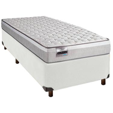 Imagem de Cama Box + Colchão Solteiro Molas Ensacadas Hanover Inducol
