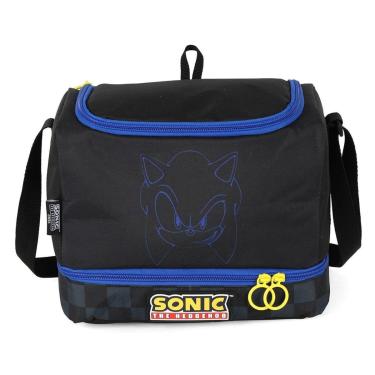 Imagem de Lancheira Térmica Transversal Escolar Sonic Hedgehog Licenciada-Feminino