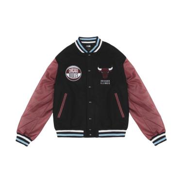Imagem de JAQUETA NEW ERA VARSITY CHICAGO BULLS NBA PRETO-Unissex