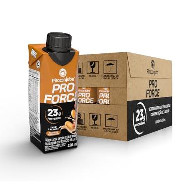 Imagem de Piracanjuba ProForce 23g de Proteínas Zero Lactose Sabor Amendoim - 12 Unidades de 250ml