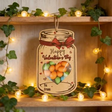 Imagem de 10 cartões comemorativos para o dia dos namorados, 10 sacos de plástico em pé, porta-doces de troca de 15 cm, troca de doces de 15 cm, troca de sala de aula escolar, lembrancinha de festa de cartão