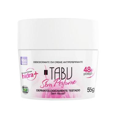 Imagem de Desodorante Creme Antitranspirante Tabu Sem Perfume 55G