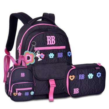 Imagem de Mochila Lancheira e Estojo Rebecca Bonbon Kit Moderno Feminino - Clio 