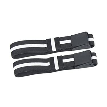 Imagem de Generic Faixas de Treinamento de Oclusão, Crescimento Muscular Altamente Elástico para Braços, Pernas, Exercícios Em Casa, Academia, 2 Peças, Preto e Branco, Nylon para Adultos