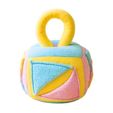 Imagem de Brinquedos Mastigáveis Para Cães,Mordedor Interativo para Mastigar | Brinquedo Lavável Dispensador de Petiscos em Forma de Bola,Para Exercício de Treino Idosos Estimulação Mental