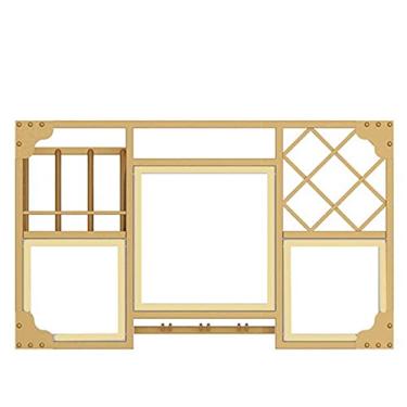 Imagem de Prateleira de exibição de taça de vinho de grande capacidade montada na parede - decoração de casa cozinha sala de jantar para cerveja pop/refrigerante 100 cm (100 cm)