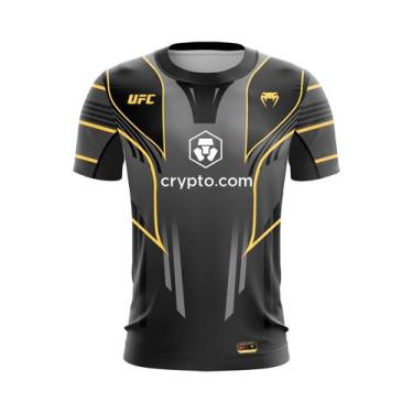 Imagem de Camiseta Masculina De Secagem Rápida UFC De Manga Curta, Top Esportivo