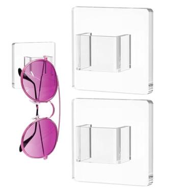 Imagem de Porta-Óculos De Sol De Parede | 2 Peças Suporte de Exposição em Acrílico para Óculos - Organizador de Óculos Transparente,Para Entrada de Apartamento Local de Trabalho Loja Quarto