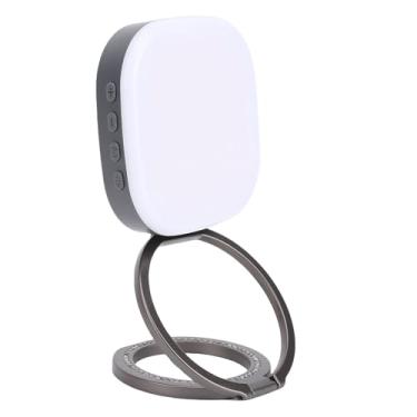 Imagem de Asixxsix Luz magnética para selfie, luz de anel de telefone portátil de 3200K a 8500K, de preenchimento LED com espelho para zoom, maquiagem, gravação de videoconferência