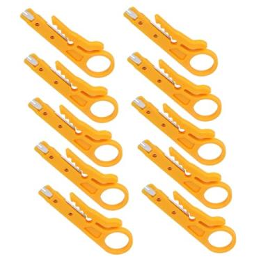 Imagem de Phefop Descascador de Fios, ABS e Aço Inoxidável, Ferramenta Versátil de Decapagem para Eletricistas, Perfura Furos e Tira Cabos de Dados para Cat-5 e Cat-6