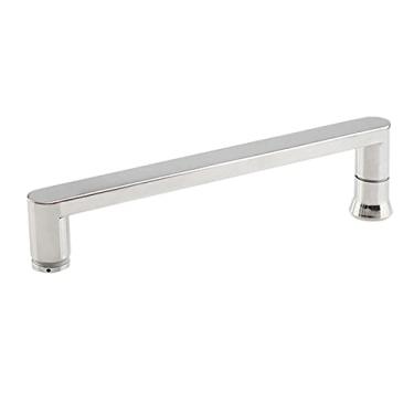 Imagem de BAZAC Puxador de porta de vidro de banheiro de aço inoxidável, peças de reposição, puxadores de porta de chuveiro, barra de apoio com acabamento polido, barra de toalha de 440 mm