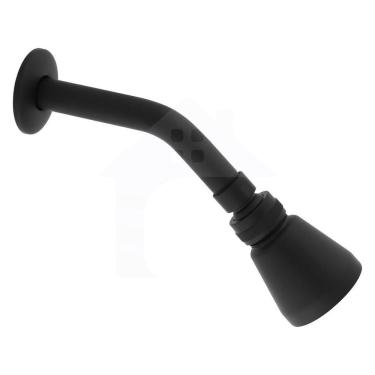 Imagem de Chuveiro Slim Black Abs Articulado Preto Ducha Banheiro