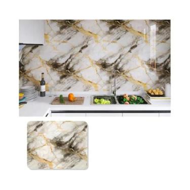 Imagem de Adesivos De Parede Para Cozinha Em Mármore De 40cm, Autoadesivos, À Pr