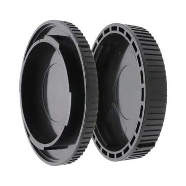 Imagem de Tampas De Lente Dianteira E Traseira Para Câmeras Nikon, Canon, Sony, 