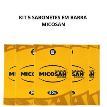 Imagem de Kit 5 Sabonetes Micosan Original 90g  Clareador