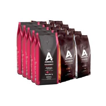Imagem de Kit Café em grãos América 15 kg - Gourmet, Vending e Premium