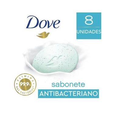 Imagem de Sabonete em Barra Dove Cuidado Antibac 90g 8 unidades