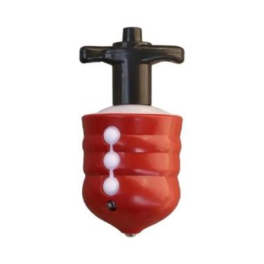 Imagem de Pião De Madeira Colorido Com Luz LED, Laser E Música, Brinquedo Girató