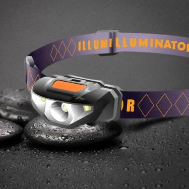 Imagem de Lanterna De Cabeça Mini LED À Prova d'Água Com 3 Modos E Faixa De Cabe