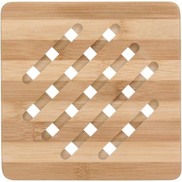 Imagem de Table Descanso Panela 1X18X18Cm Bambu Natural Quadrado