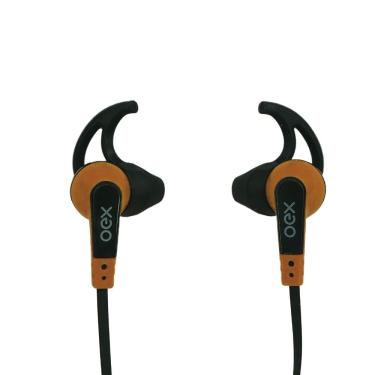 Imagem de Fone De Ouvido Intra Auricular Esportivo Com Microfone Oex Sprint Fn206 - Laranja
